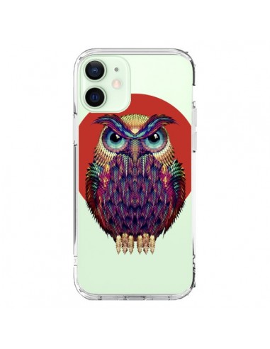 Coque iPhone 12 Mini Chouette Hibou Owl Transparente - Ali Gulec