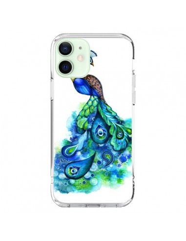 Coque iPhone 12 Mini Paon Multicolore - Annya Kai