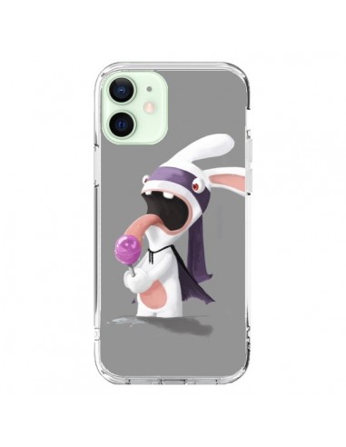 Coque iPhone 12 Mini Lapin Crétin Sucette - Bertrand Carriere