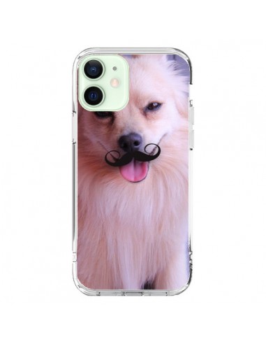 Coque iPhone 12 Mini Clyde Chien Movember Moustache - Bertrand Carriere