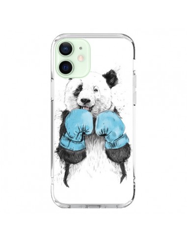 Coque iPhone 12 Mini Winner Panda Boxeur - Balazs Solti