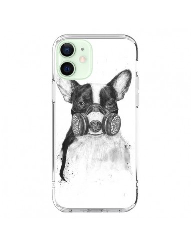 Coque iPhone 12 Mini Tagueur Bulldog Dog Chien Big City Life - Balazs Solti