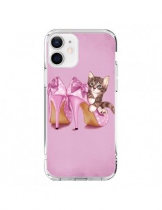 Coque iPhone 12 Mini Demoiselle Femme Fashion Mode Rouge...