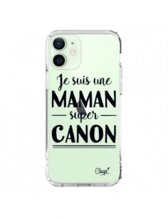 Cover iPhone 12 Mini Sono una Mamma Super Trasparente -...
