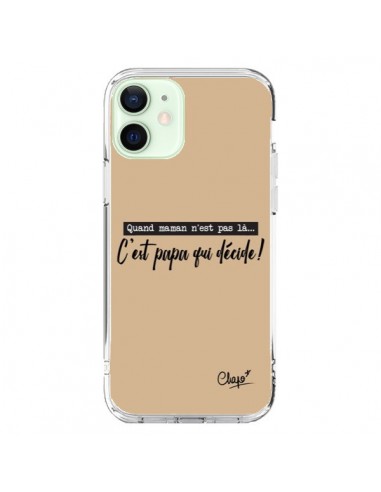 Cover iPhone 12 Mini È Papà che Decide Beige - Chapo