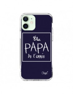 Cover iPhone 12 Mini Eletto Papà dell'Anno Blu Marine -...