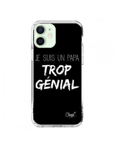Cover iPhone 12 Mini Sono un Papà Geniale Nero - Chapo