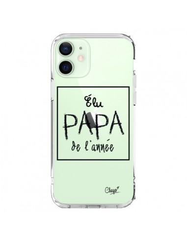Cover iPhone 12 Mini Eletto Papà dell'Anno Trasparente - Chapo