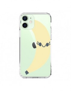 Coque iPhone 12 Mini Banana Banane Fruit Transparente -...