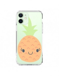 Coque iPhone 12 Mini Ananas Pineapple Fruit Transparente...