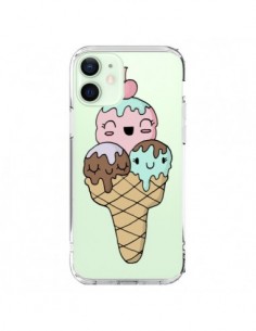 Coque iPhone 12 Mini Ice Cream Glace Summer Ete Cerise...