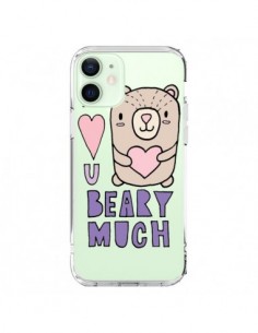 Coque iPhone 12 Mini I Love You Beary Much Nounours...