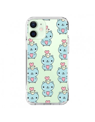 Coque iPhone 12 Mini Hamster Love Amour Transparente - Claudia Ramos