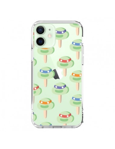 Coque iPhone 12 Mini Tortues Ninja Tortle Transparente - Claudia Ramos