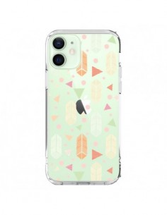 Coque iPhone 12 Mini Arrow Fleche Azteque Transparente -...