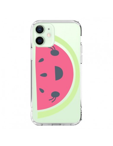 Coque iPhone 12 Mini Pasteque Watermelon Fruit Transparente - Claudia Ramos
