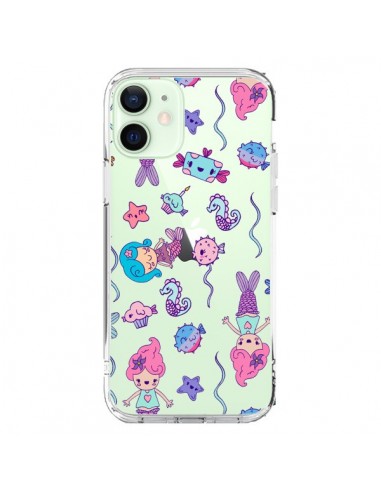 Coque iPhone 12 Mini Mermaid Petite Sirene Ocean Transparente - Claudia Ramos