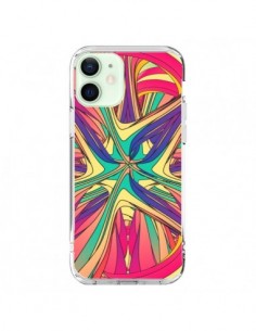 Coque iPhone 12 Mini Veins Veines Azteque Vagues - Danny...