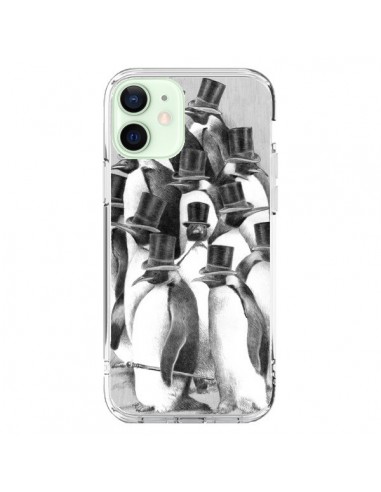 Coque iPhone 12 Mini Pingouins Gentlemen - Eric Fan