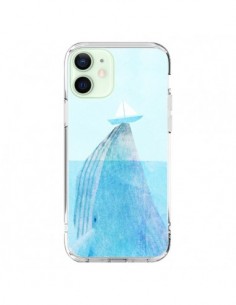 iPhone 12 Mini Case Whale Boat Sea - Eric Fan