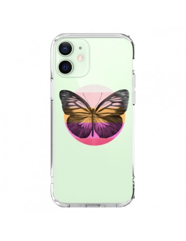 Coque iPhone 12 Mini Papillon Butterfly Transparente - Eric Fan