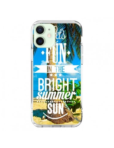 Coque iPhone 12 Mini Fun Summer Sun Été - Eleaxart
