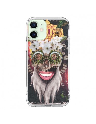 Cover iPhone 12 Mini My Best Costume Roi King Monkey Singe Couronne - Eleaxart