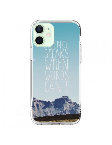 iPhone 12 Mini Case Silence speaks when words can't Landscape - Eleaxart