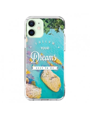 Coque iPhone 12 Mini Follow your dreams Suis tes rêves Islands - Eleaxart