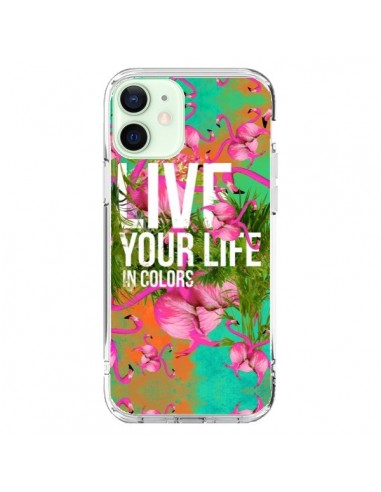 Coque iPhone 12 Mini Live your Life - Eleaxart