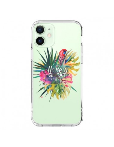 Coque iPhone 12 Mini Have a great summer Ete Perroquet Parrot - Eleaxart