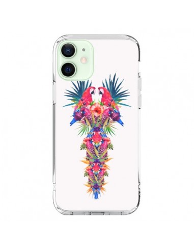 Coque iPhone 12 Mini Parrot Kingdom Royaume Perroquet - Eleaxart