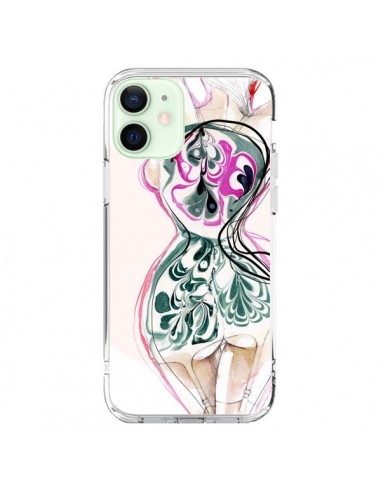 Coque iPhone 12 Mini Femme en fleurs - Elisaveta Stoilova