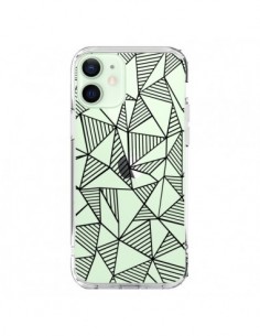 Cover iPhone 12 Mini Linee Griglia Triangles Grid...