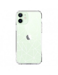 iPhone 12 Mini Case Lines Triangles Full Grid Abstract...