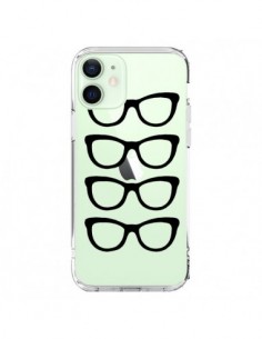 Cover iPhone 12 Mini Occhiali da Sole Nero Trasparente -...