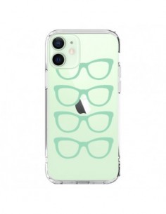Cover iPhone 12 Mini Occhiali da Sole Verde Menta...