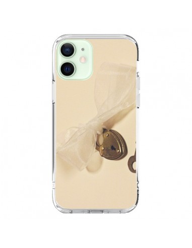 Coque iPhone 12 Mini Key to my heart Clef Amour - Irene Sneddon