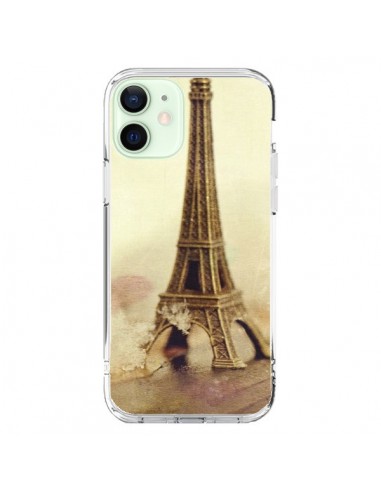 Cover iPhone 12 Mini Tour Eiffel Vintage - Irene Sneddon