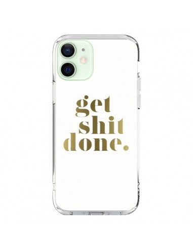 Cover iPhone 12 Mini Get Shit Done Dorato - Shop Gasoline