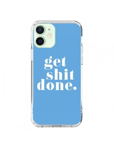 Cover iPhone 12 Mini Get Shit Done Blu - Shop Gasoline