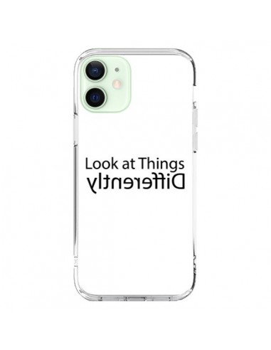 Coque iPhone 12 Mini Look at Different Things Black - Shop Gasoline