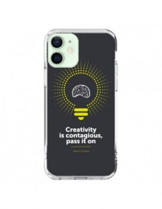 Coque iPhone 12 Mini Creativity is contagious, Einstein -...