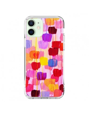 Coque iPhone 12 Mini Pois Roses Dottie - Ebi Emporium