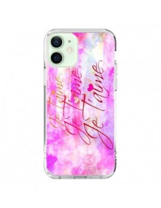 Coque iPhone 12 Mini Je t'aime I Love You - Ebi Emporium