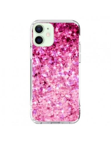 Coque iPhone 12 Mini Romance Me Paillettes Roses - Ebi Emporium