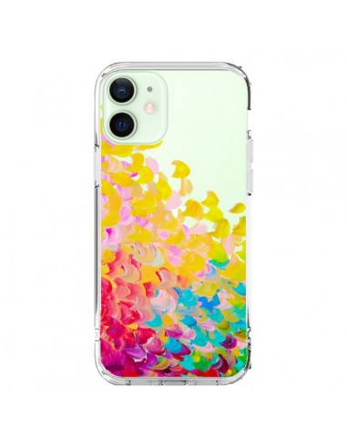 Coque iPhone 12 Mini Creation in Color Jaune Yellow Transparente - Ebi Emporium
