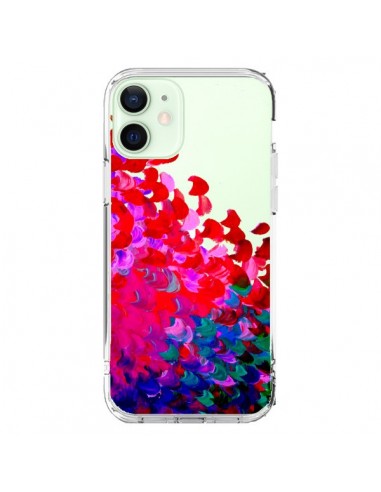 Coque iPhone 12 Mini Creation in Color Pink Rose Transparente - Ebi Emporium