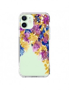 Cover iPhone 12 Mini Cascata Floreale Trasparente - Ebi...