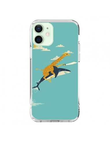 Coque iPhone 12 Mini Girafe Epee Requin Volant - Jay Fleck